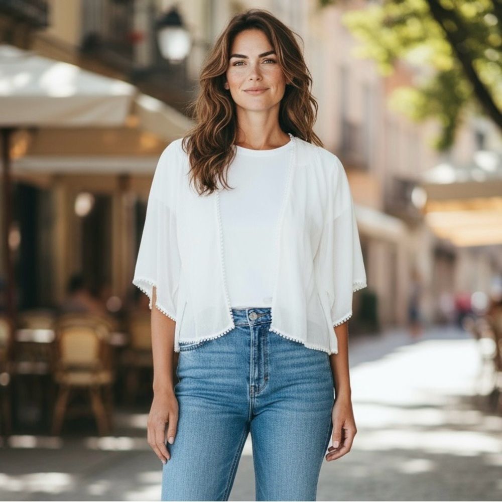Miami White Women's Shrug
